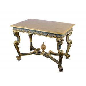 Highly elegant console table in the style of the period around 1740/50, around 1880
