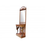 Console table with sphinxes & mirror, Empire around 1900