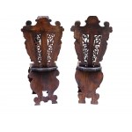 Pair of Sgabelli, Renaissance style of the 16th century, around 1880
