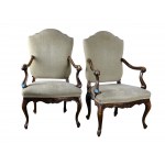 Pair of armchairs, 18th century Baroque style, Venice