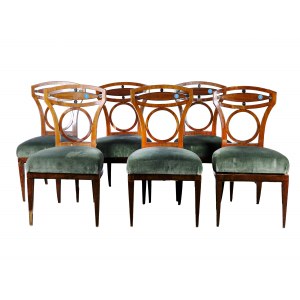 6 Empire armchairs, around 1810/20