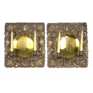 Pair of wall appliqués