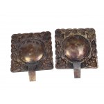 Pair of wall appliqués