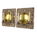 Pair of wall appliqués