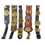 Mixed lot of 5 leather straps