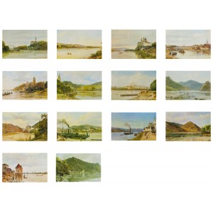 14 selected landscape motifs after watercolours by Jakob and Rudolf von Alt