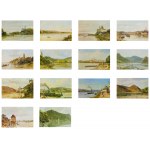 14 selected landscape motifs after watercolours by Jakob and Rudolf von Alt