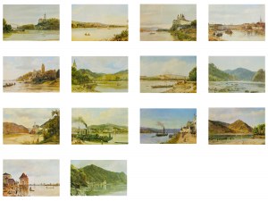 14 selected landscape motifs after watercolours by Jakob and Rudolf von Alt