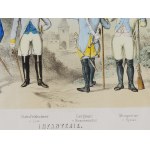3 motifs militaires sélectionnés, Life Guards Regiment &amp; Infantry