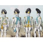 3 motifs militaires sélectionnés, Life Guards Regiment &amp; Infantry