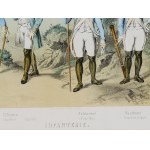 3 motifs militaires sélectionnés, Life Guards Regiment &amp; Infantry