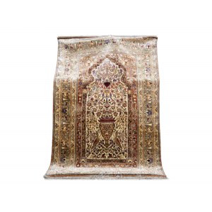 Old silk carpet, Persia