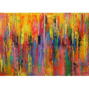 Gossia Zielaskowska, Color traffic map, dyptyk, 2024