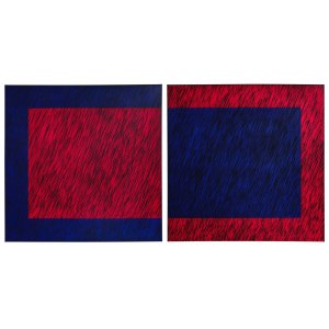 Joanna Glazewska, You are my complement, diptych, 2021