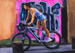 Marcin Kędzierski, Kolarka z graffiti, 2024