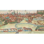 Abraham Hogenberg, Georg Braun, Widok Krakowa (Cracovia Minoris Poloniae Metropolis), 1657