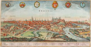 Matthäus Merian (1593 Bazylea - 1650 Schwalbach), Kraków, 1638