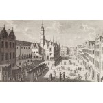Nieznany rytownik, XVIII w., Widok rynku wrocławskiego od strony wschodniej wg Friedricha Bernharda Wernera, po 1735