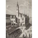 Nieznany rytownik, XVIII w., Widok rynku wrocławskiego od strony wschodniej wg Friedricha Bernharda Wernera, po 1735