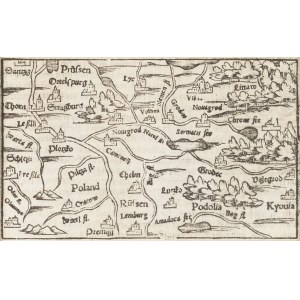 Sebastian Münster (1488 - 1552 ), Map of Poland, 1598