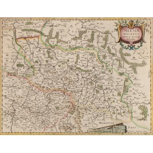 Joahannes Janssonius (1588 Arnhem - 1664 Amsterdam), Map of Silesia (Silesia Ducatus nova et accurata descriptio), ca. 1650