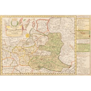 Johann Georg Schreiber (1676 Spremberg - 1750 Leipzig), Map of the Kingdom of Poland (Reise Carte durch das Königreich Polen mit allen darzu gehörigen Laendern), ca. 1745