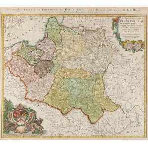 Tobias Mayer (1723 - 1762 ), Mappa Geographica Regni Poloniae, 1750