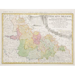 Johann Matthias Haas (1684 - 1742), Map of Silesia, 1745