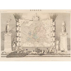 Victor Levasseur (1795 - 1862), Europe (Ancien Continent) , 1854