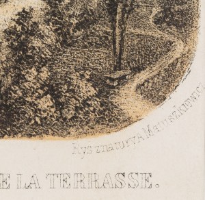 Alfons Matuszkiewicz (1822 - 1876), Zamek od strony tarasu (Vue du château prise du côté de la terrasse), 1859