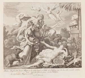 Daniel Mikołaj Chodowiecki (1726 Gdańsk - 1801 Berlin), Alegoria spalenia Ruppina (Pożar miasta), 1787
