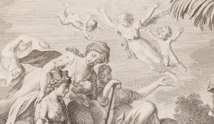 Daniel Mikołaj Chodowiecki (1726 Gdańsk - 1801 Berlin), Alegoria spalenia Ruppina (Pożar miasta), 1787