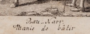 Daniel Mikołaj Chodowiecki (1726 Gdańsk - 1801 Berlin), Szaleństwo budowania, ilustracja do 