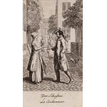Daniel Mikołaj Chodowiecki (1726 Gdańsk - 1801 Berlin), Szewc i Dorożkarz, ilustracje do Heirathsanträge, 1781