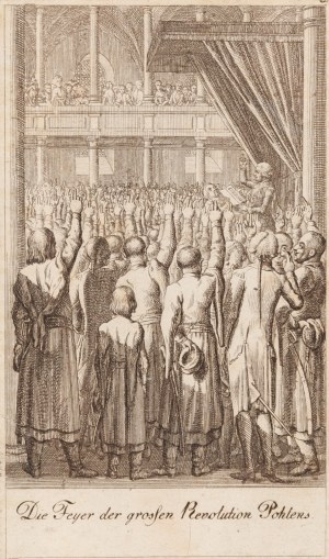 Daniel Mikołaj Chodowiecki (1726 Gdańsk - 1801 Berlin), Święto wielkiej rewolucji w Polsce (