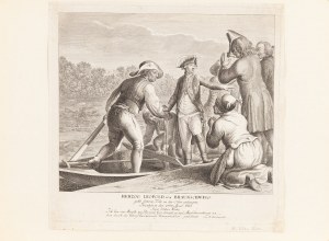 Daniel Mikołaj Chodowiecki (1726 Gdańsk - 1801 Berlin), Śmierć księcia Leopolda z Brunszwiku w Odrze (27 kwietnia 1785), 1785