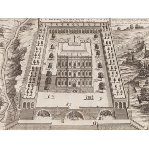 Rytownik europejski, XVIII w., Willa Mecenasa w Tivoli (rekonstrukcja), około 1713