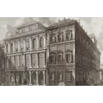 Giovanni Battista Piranesi (1720 Mogliano Veneto - 1778 Rzym), Veduta sul Monte Quirinale del Palazzo dell'Eccellentissima Casa Barberini, 1835-1837