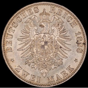Niemcy. Prusy 2 marki 1888 A Srebro berlińskie