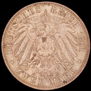 Germany. Prussia 2 Marks 1901 A Silver