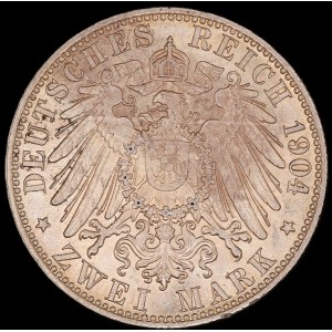Germany. Bremen 2 Marks 1904 Silver