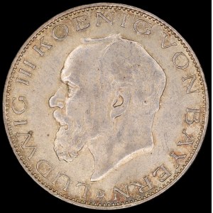 Germany. Bavaria 2 Marks 1914 Silver