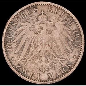 Germany. Lübeck 2 Marks 1911 Silver