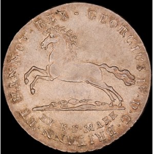 Německo. Hannover 16 Groschen 1828 Stříbro