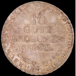 Německo. Hannover 16 Groschen 1828 Stříbro