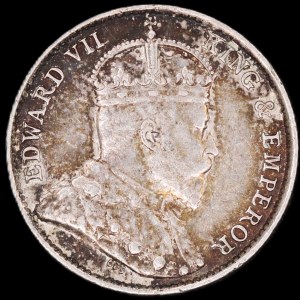 Hong Kong. 5 Cents 1904 Birmingham Silver