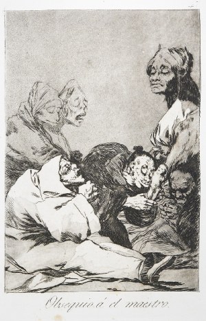 Francisco GOYA Y LUCIENTES (1746-1828), Podarunek dla mistrza, Obsequnio a el Maestro;