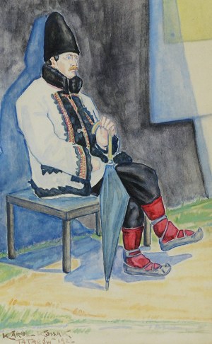 Karol KOSSAK (1896-1975), Hucuł z Tatarowa, 1922