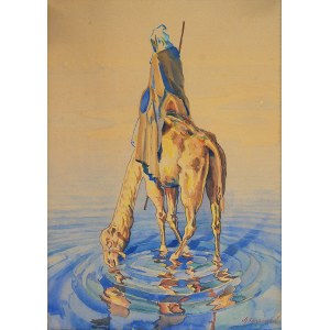 Alexander LASZENKO (1883-1944), At the watering hole