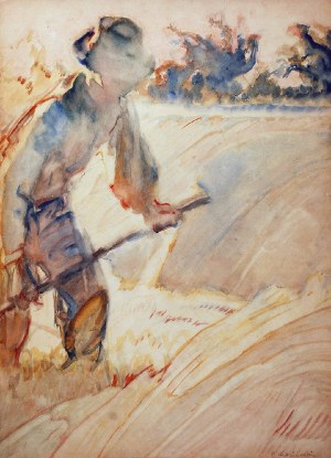 Apoloniusz KĘDZIERSKI (1861-1939), Żniwiarz, ok. 1916